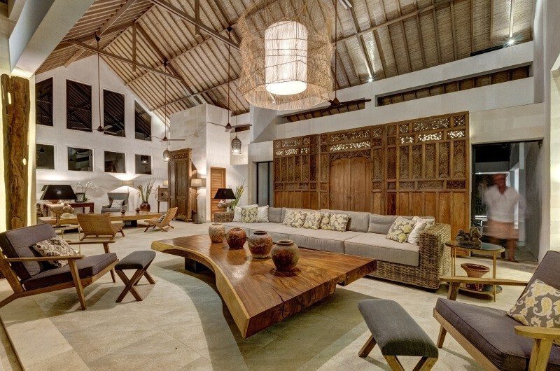Abaca Villas Indoor Living Area, Petitenget | 6 Bedroom Villas Bali
