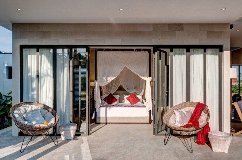 Abaca Villas Bedroom and Balcony, Petitenget | 6 Bedroom Villas Bali