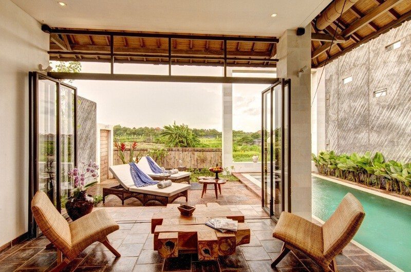 Abaca Villas Pool Side Seating Area, Petitenget | 6 Bedroom Villas Bali