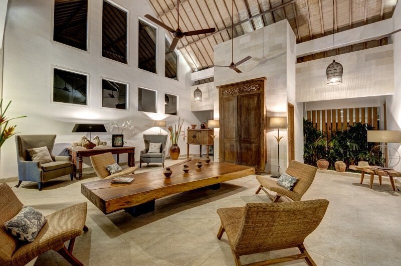 Abaca Villas Living Area, Petitenget | 6 Bedroom Villas Bali