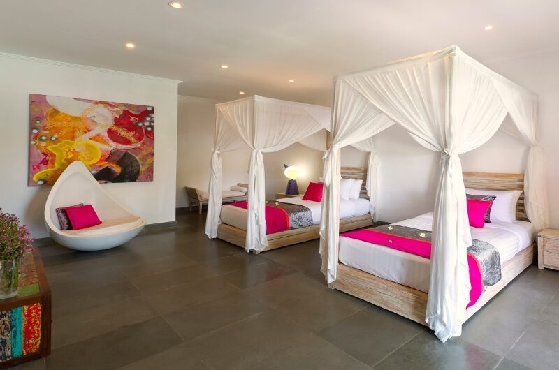Chalina Estate Bedroom with Twin Beds, Canggu | 6 Bedroom Villas Bali