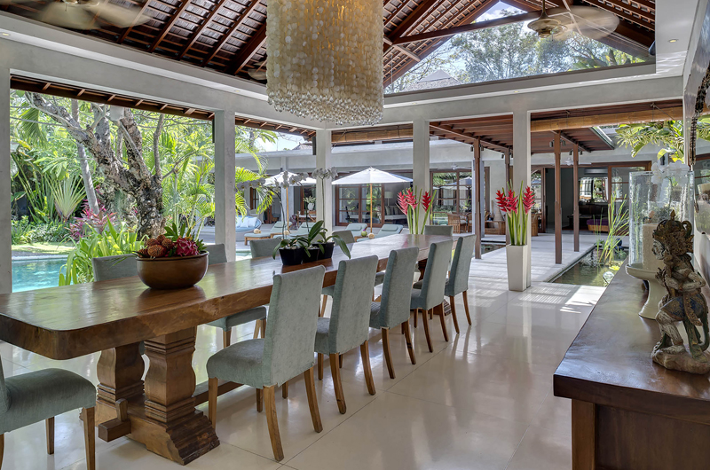 Lataliana Villas Pool Side Dining, Seminyak | 6 Bedroom Villas Bali
