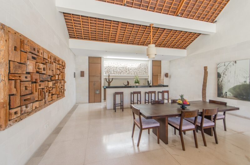 Nyaman Villas Indoor Dining Area, Seminyak | 6 Bedroom Villas Bali
