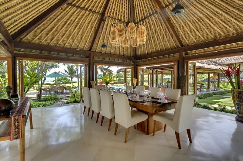 Impiana Cemagi Dining Area with Garden View, Seseh | 6 Bedroom Villas Bali