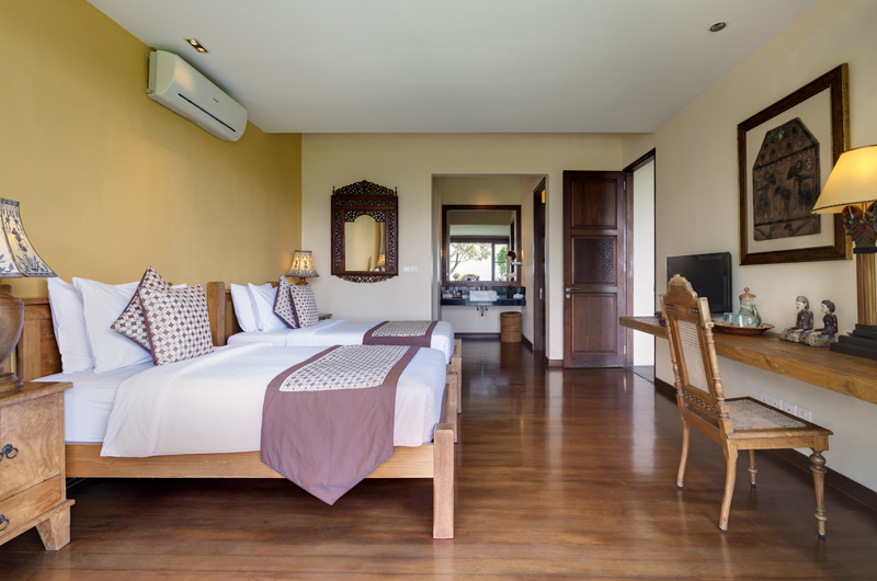 The Longhouse Twin Bedroom with Study Table, Jimbaran | 6 Bedroom Villas Bali