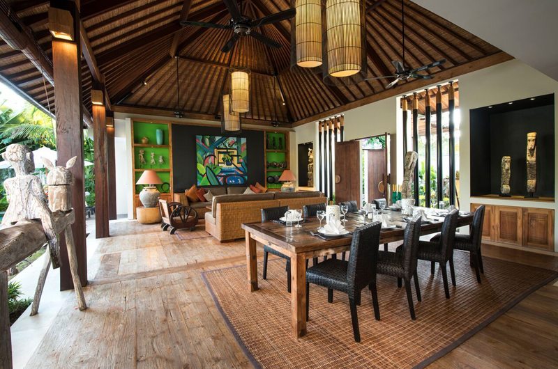 Villa Abakoi Indoor Living and Dining Area, Seminyak | 6 Bedroom Villas Bali