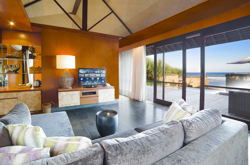 Villa Bayu Gita Lounge Area with TV, Sanur | 6 Bedroom Villas Bali