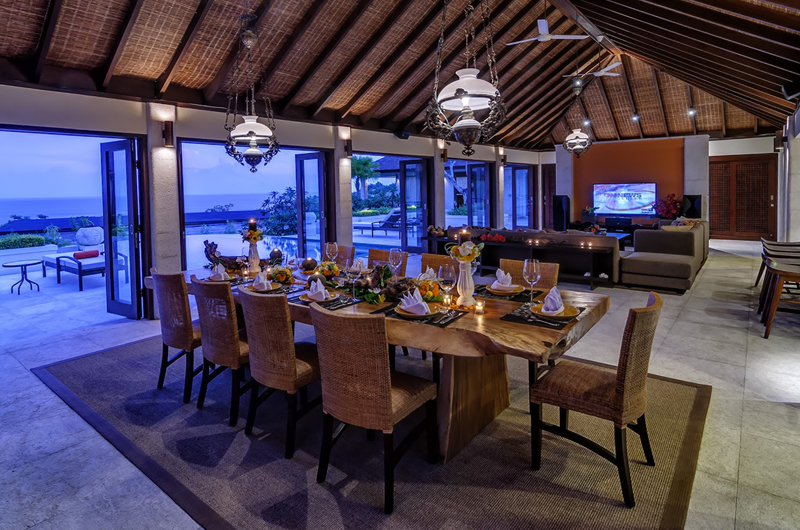 Villa Cantik Pandawa Dining Area with Outdoor View, Ungasan | 6 Bedroom Villas Bali