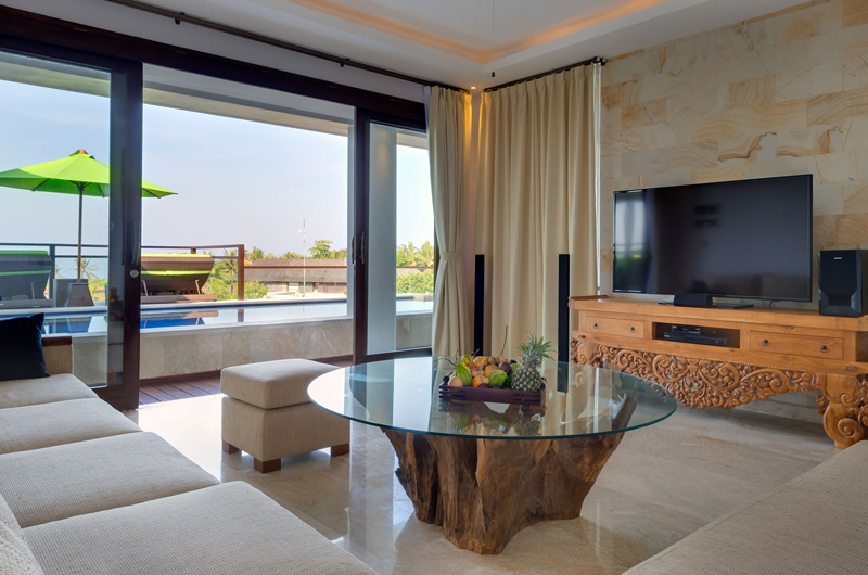 Villa Luwih Lounge Area with TV, Canggu | 6 Bedroom Villas Bali
