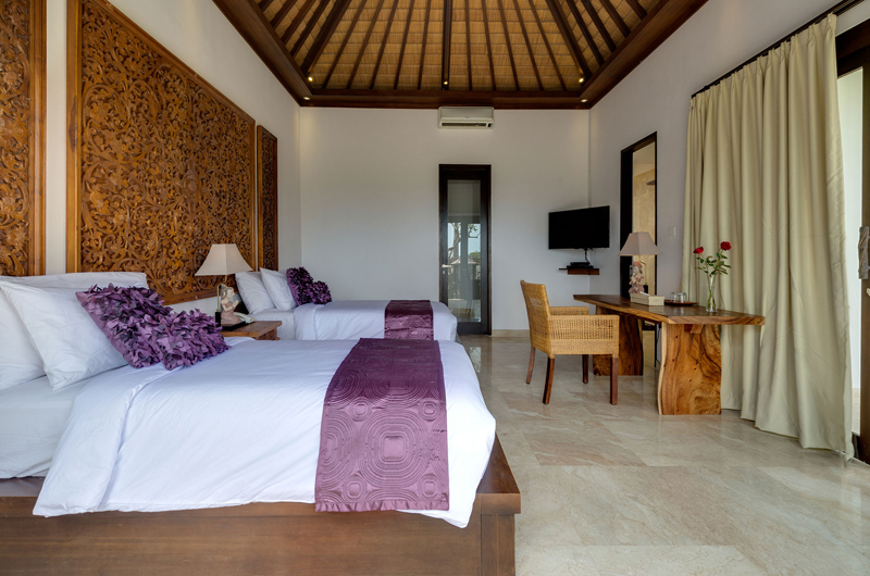 Villa Luwih Bedroom with Twin Beds, Canggu | 6 Bedroom Villas Bali