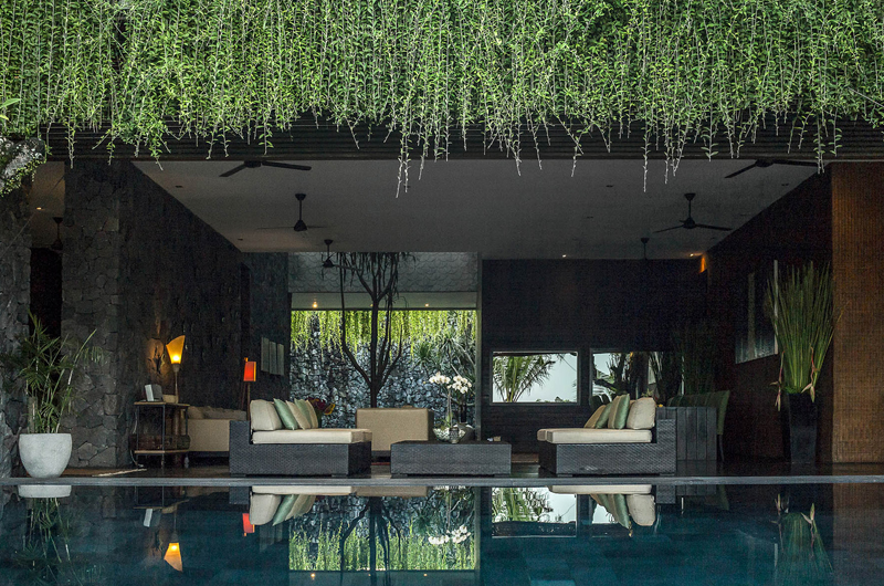 Villa Mana Pool Side Living Area, Canggu | 6 Bedroom Villas Bali