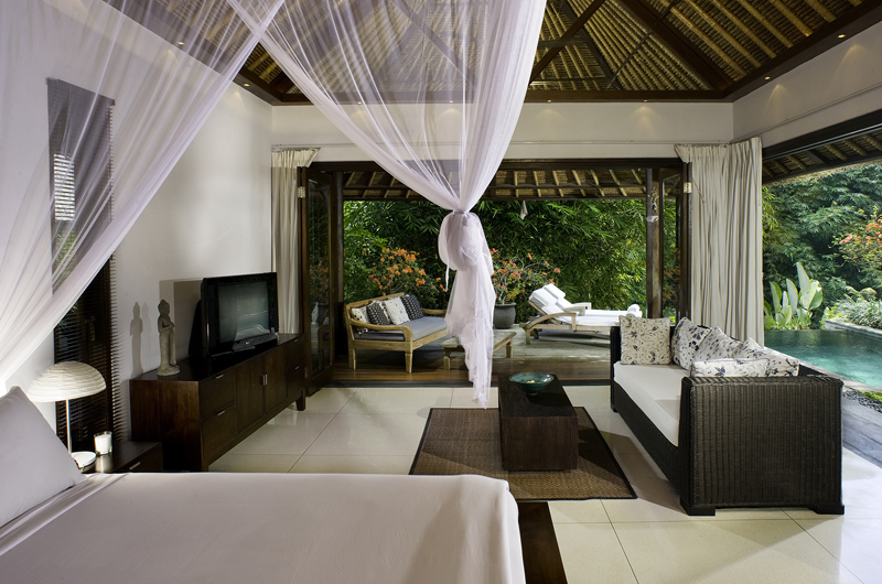 Villa Maya Retreat Bedroom with Pool View, Tabanan | 6 Bedroom Villas Bali