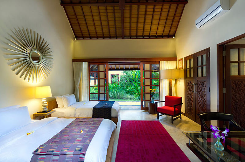 Villa San Twin Bedroom with Garden View, Ubud | 6 Bedroom Villas Bali
