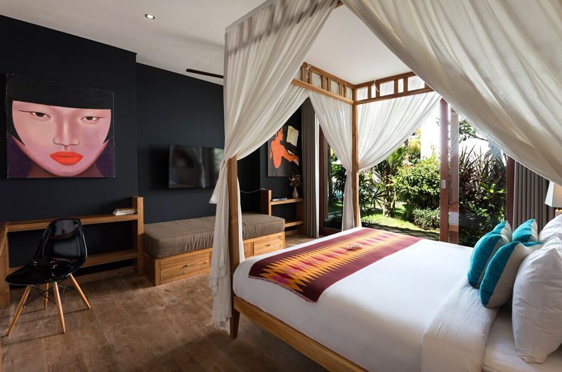 Villa Tangram Bedroom with TV, Seminyak | 6 Bedroom Villas Bali