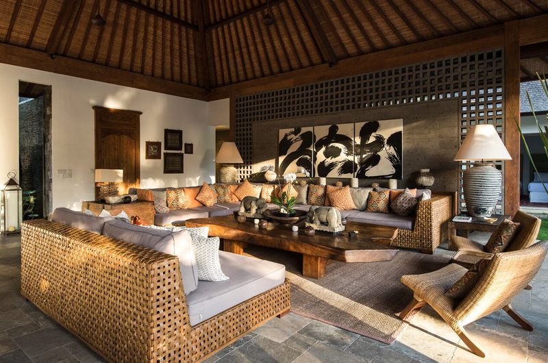 Villa Tiga Puluh Living Area, Seminyak | 6 Bedroom Villas Bali