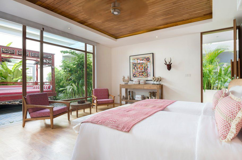 Villa Zambala Twin Bedroom with Garden View, Canggu | 6 Bedroom Villas Bali